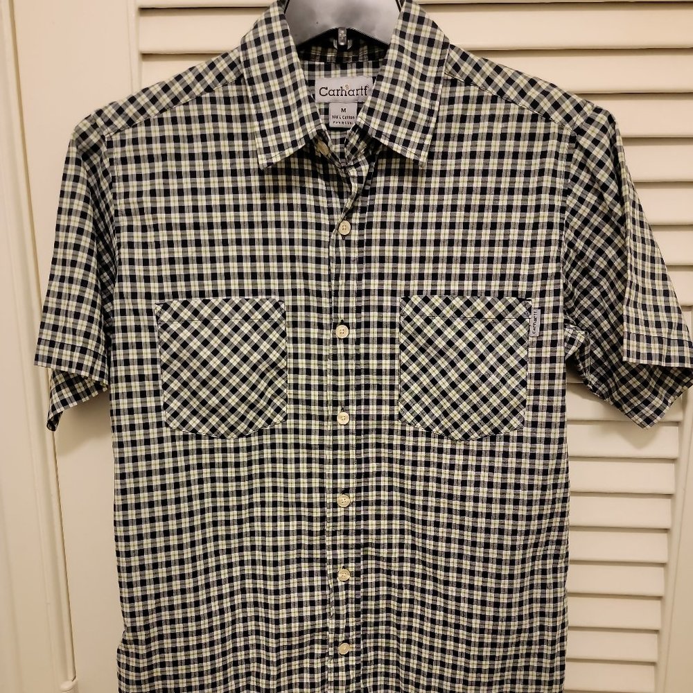 Carhartt Men's Short Sleeve Button Down Shirt Medium